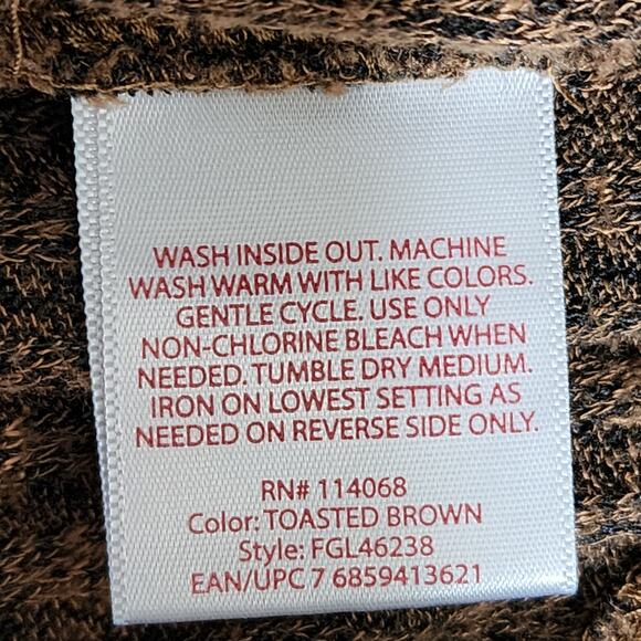 Brown Turtleneck Sweater Blouse - Picture 4 of 4